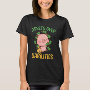 T-shirt Actifs sur passif Comptable amusant CPA Accou