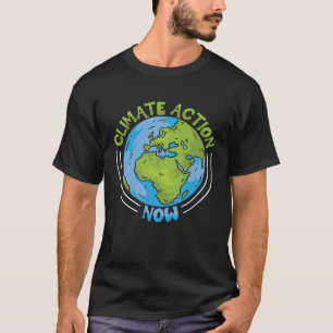 T-shirt Action climatique maintenant Protection de l'envir