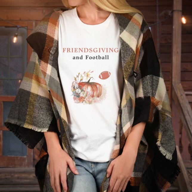 T-shirt Action d'amitié et football Thanksgiving Keepsaké (Créateur téléchargé)
