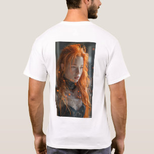 T-shirt Action de bataille médiévale Pose Guerrier Midchem