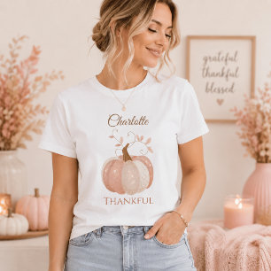T-shirt Action de grâce personnalisée – Citrouille automna