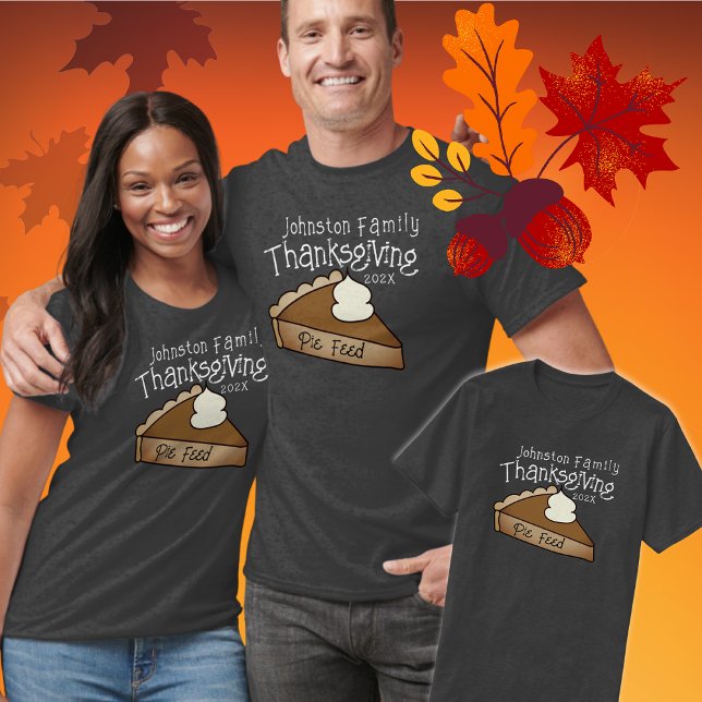 T-shirt Action de grâces à la famille jumelée (Matching family Thanksgiving shirts are perfect reunion souven)