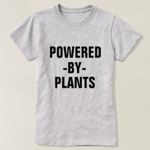 T-shirt Actionné par la chemise végétalienne des femmes de