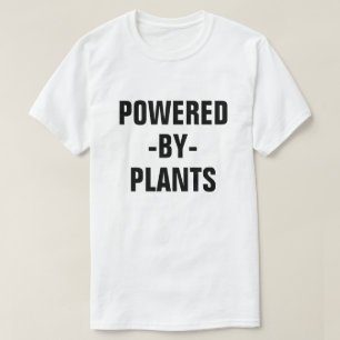 T-shirt Actionné par la chemise végétalienne des hommes