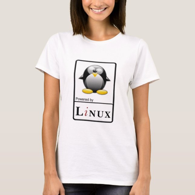 T-shirt Actionné par Linux (Devant)
