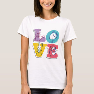 T-shirt Activisme Langue des Signes - amour