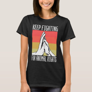 T-shirt Activiste animal Secourir Animaux Droits de conser
