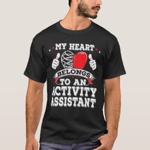 T-shirt Activité Épouse de mari de l'assistante Bf Gf Boyf