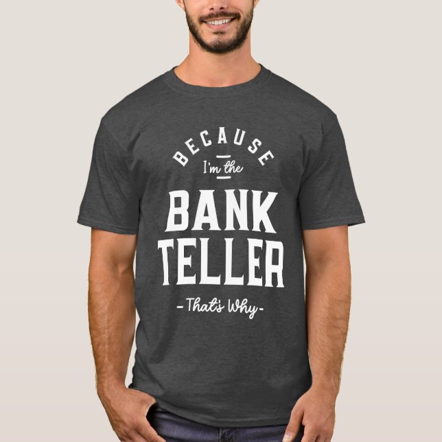 T-shirt Activité professionnelle du vendeur bancaire Trava (Devant)