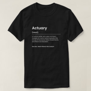 T-shirt Actuaire drôle