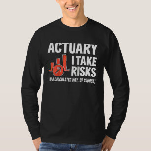 T-shirt Actuaire I Prends Des Risques Actuaire Raglan Bas