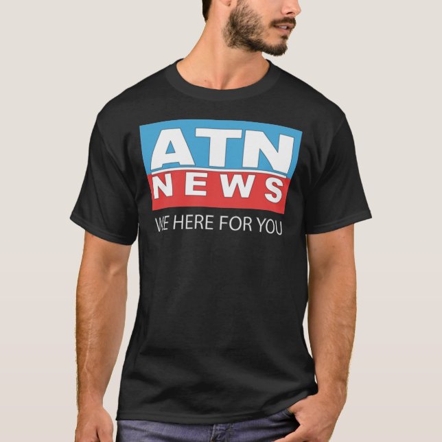 T-shirt Actualités ATN - Nous Sommes Ici Pour Vous ! (Logo (Devant)