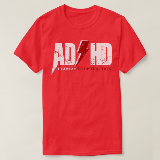 T-shirt AD HD Autoroute à distraction Drôle TDAH pour enfa (Design devant)
