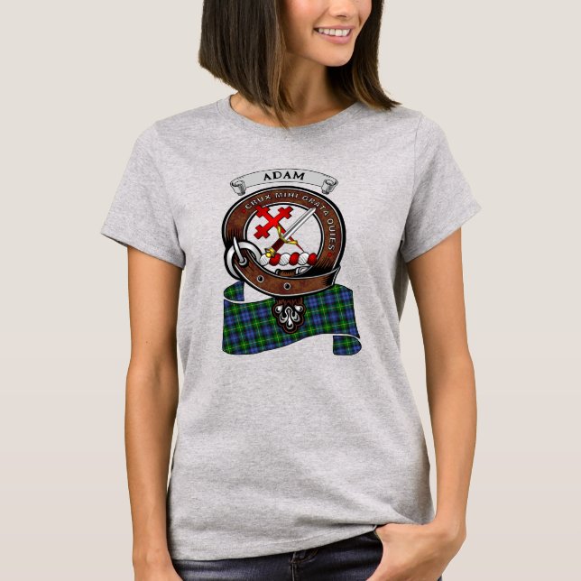 T-shirt Adam Clan Badge & Tartan Femmes (Devant)