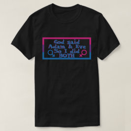 T-shirt Adam & Eve Bisexual Pride