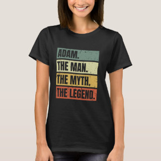 T-shirt Adam Man Myth Légende Citation Retro Funny Meilleu