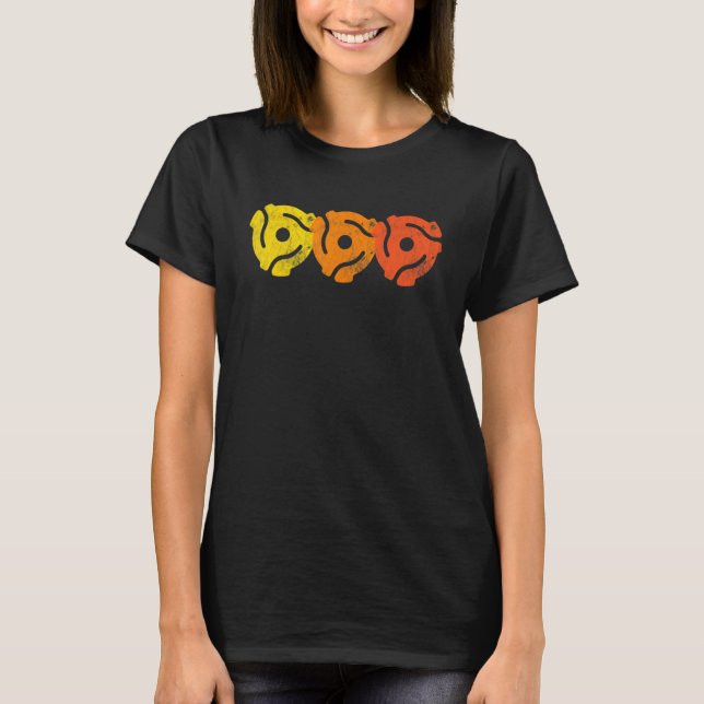 T-shirt Adaptateur 45 disques 45 tr/min Adaptateur 45 broc (Devant)
