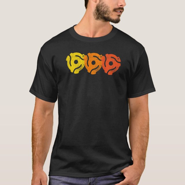 T-shirt Adaptateur 45 disques 45 tr/min Adaptateur 45 broc (Devant)