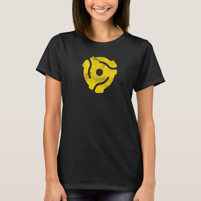 T-shirt Adaptateur 45 disques 45 tr/min Adaptateur 45 broc (Devant)