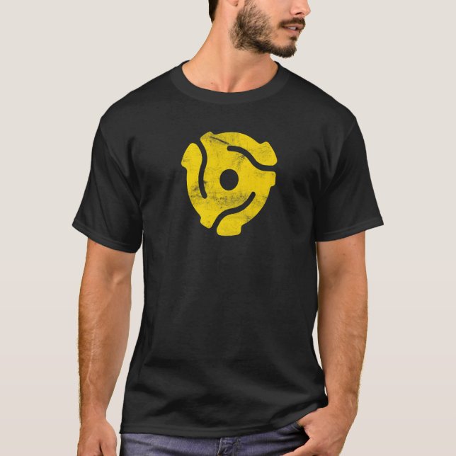T-shirt Adaptateur 45 disques 45 tr/min Adaptateur 45 broc (Devant)