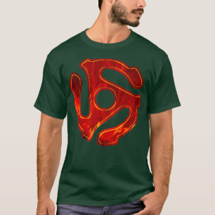 T-shirt Adaptateur de disque vinyle 45 tr/min Cool rouge I