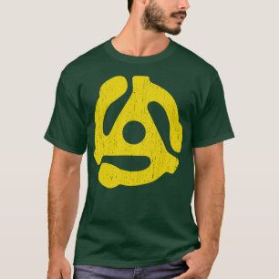 T-shirt Adaptateur d'enregistrement avec 45 tr/min jaune v