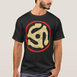 T-shirt Adaptateur d'enregistrement unique Vinyl 7 pouces 