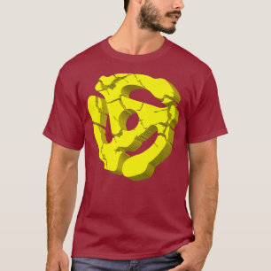 T-shirt Adaptateur Tourne-disque cool 45 tr/min Pour DJ Mu