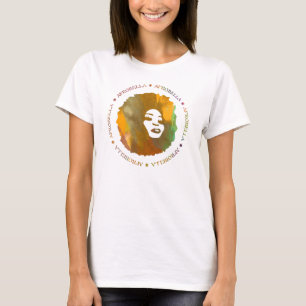 T-shirt adapté longue par douille d'Afrobella