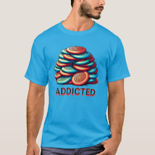T-shirt Addicité au Disk Golf   Drôle