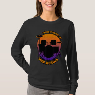 T-shirt Addicité Au Drumming