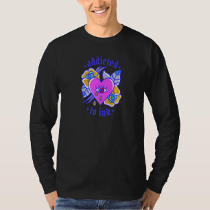 T-shirt Addicité Au Tatouage Du Commerce De L'Encre