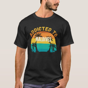 T-shirt Addicité aux Maldives de Maldives