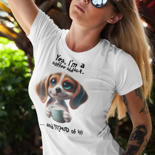 T-shirt Addict au café