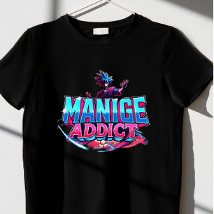 T-shirt Addict au manga