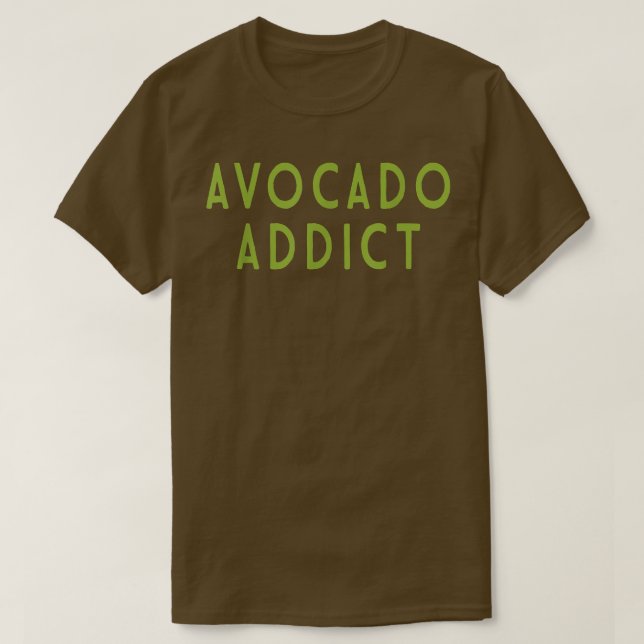T-shirt Addict Avocado Saint Guacamole Lover World Vegan V (Design devant)