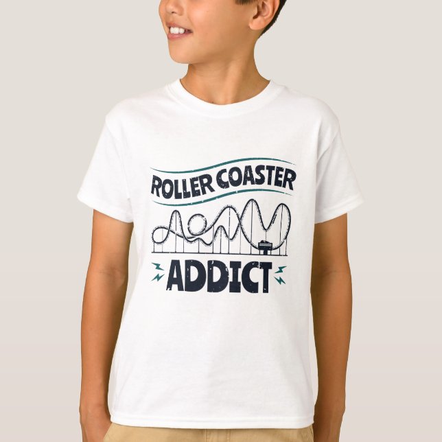 T-shirt Addict Dessous de verre à rouleaux (Devant)