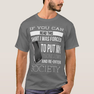 T-shirt Addiction Téléphonique Drôle T Smart Phone Addict