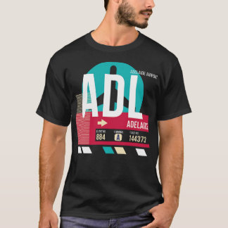 T-shirt Adélaïde Australie ADL Code de l'aéroport Numéro d