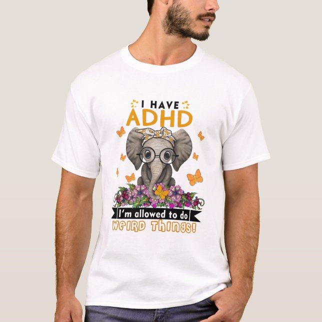 T-shirt ADHD Awareness Month Ribbon Gifts (Devant)