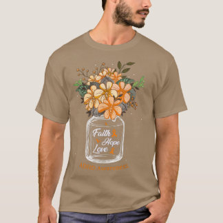 T-shirt ADHD Faith Love Hope Flower Jar Awareness 
