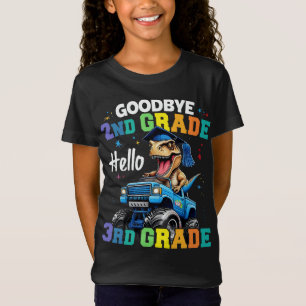T-Shirt Adieu 2e grade T Rex Monster Truck