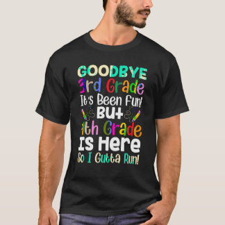 T-shirt Adieu 3e année Bonjour 4e année Retour à l'école O