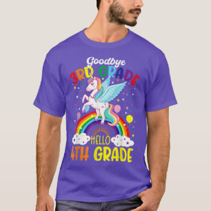 T-shirt Adieu 3e année Bonjour 4e année Unicorn Girls 20