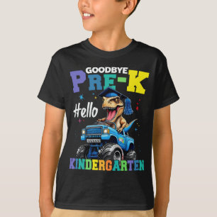T-shirt Adieu Camion Monster avant k T rex Graduation Boys