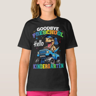 T-shirt Adieu Camion Monster de l'école maternelle T rex G