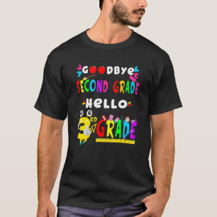 T-shirt Adieu Deuxième Année Bonjour 3e Année Retour À Sch