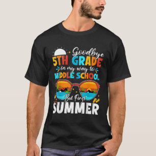T-shirt Adieu Diplôme De 5Ème Année À L'Enfer De L'École S