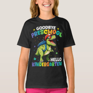 T-shirt Adieu Diplôme préscolaire Dinosaur T rex