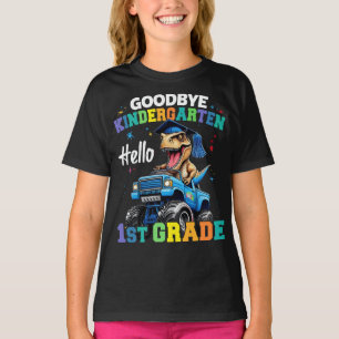 T-shirt Adieu jardin d'enfants Monster Truck Trex Graduati
